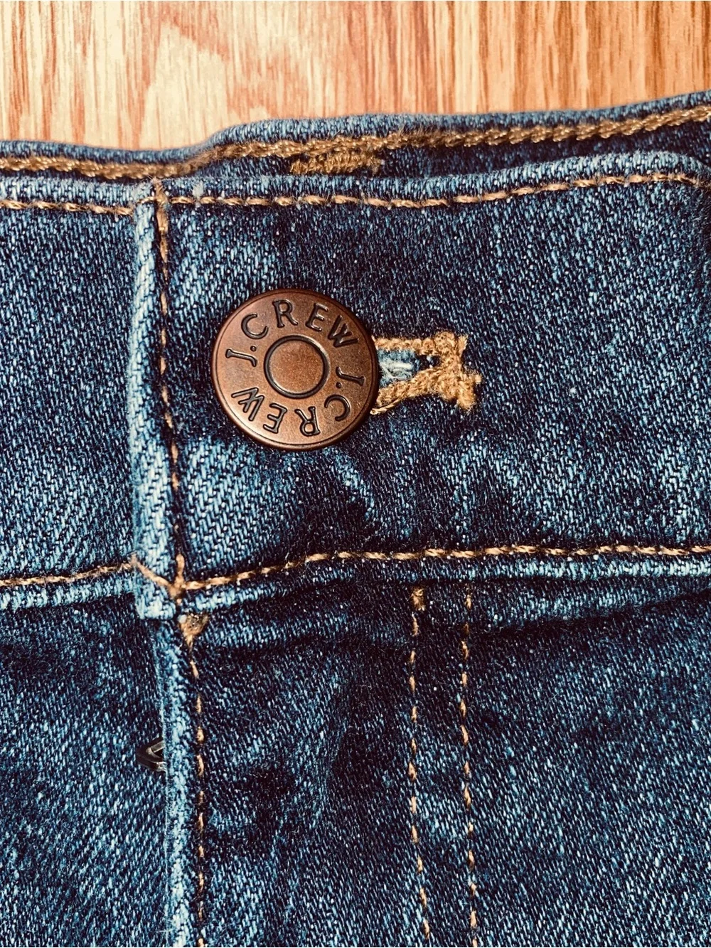 J. Crew Dark Blue Rolled Hem Denim Shorts Size 31